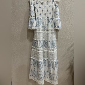 Temptations Positano Eye-lit White Dress